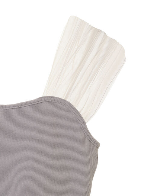 earth music&ecology「チュールドッキングカップ付キャミソール」|インナー|