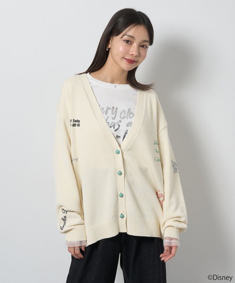 earth music&ecology「Villains　クルエラ/ニットカーディガン」|カーディガン|