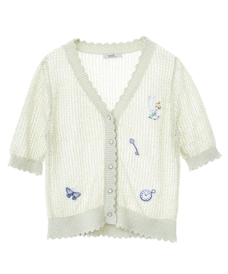 earth music&ecology「Tinker Bell/透かし編みカーディガン」|カーディガン|