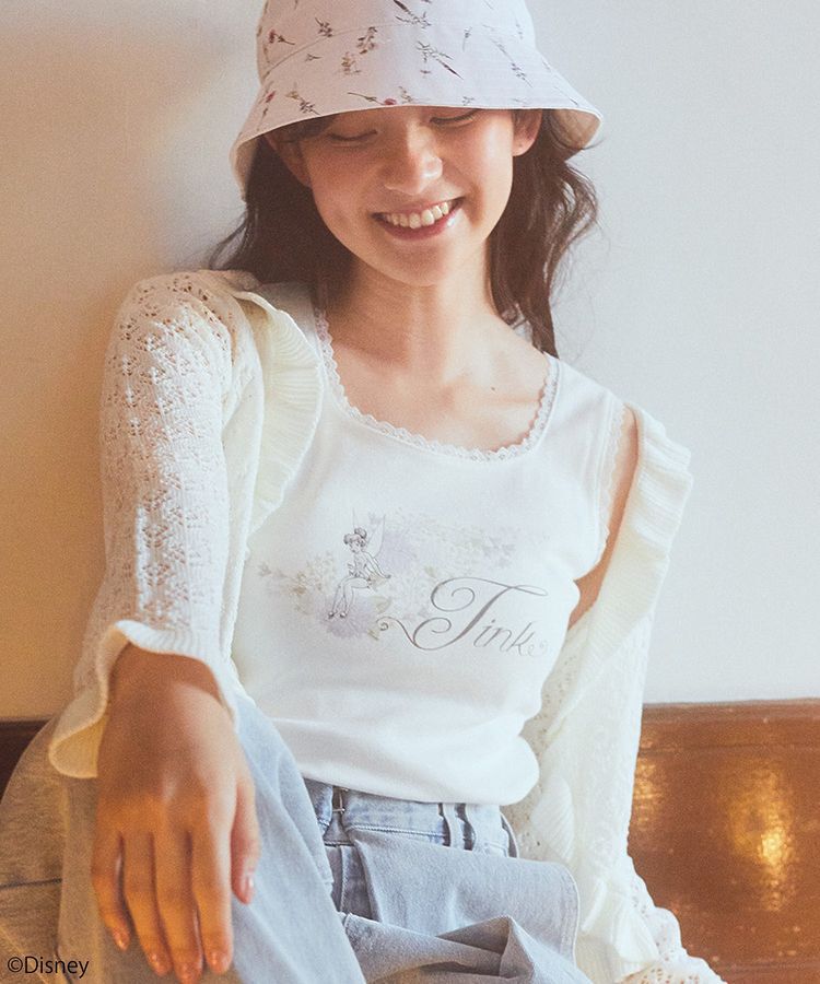 earth music&ecology「Tinker Bell/グラフィックタンク」|キャミソール|