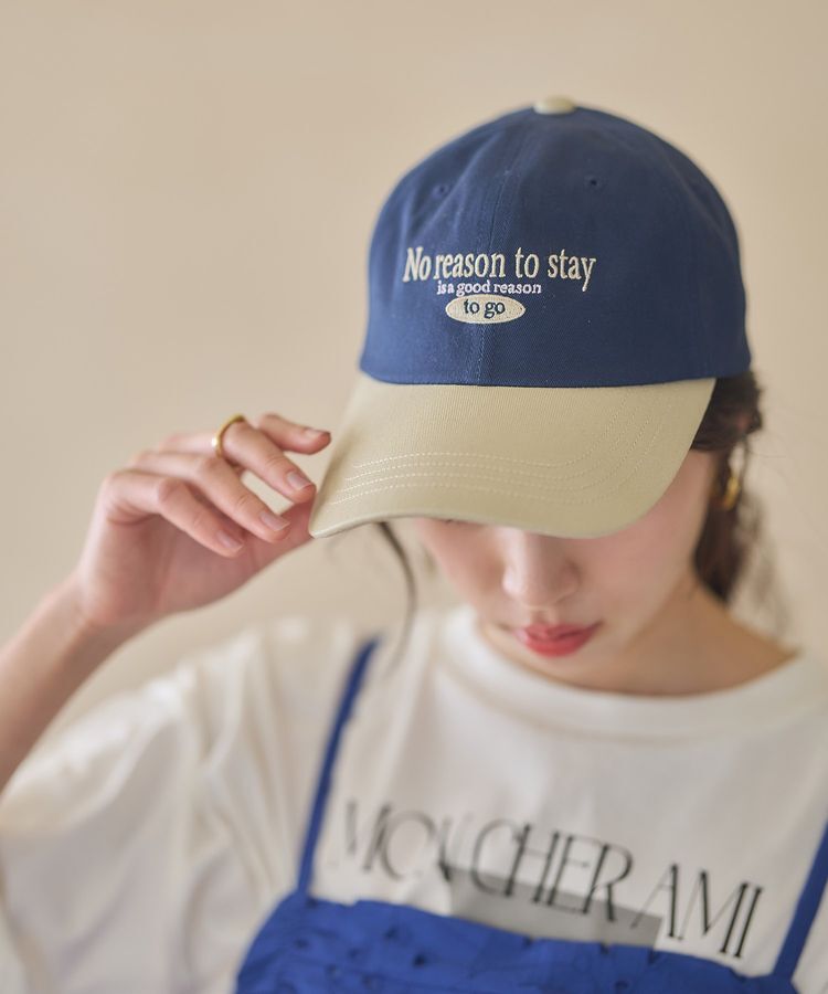 earth music&ecology「ロゴ刺繍配色ツイルキャップ」|その他|