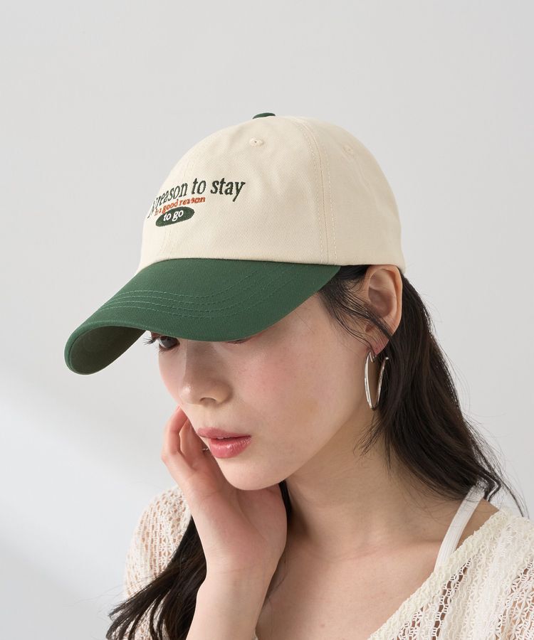 earth music&ecology「ロゴ刺繍配色ツイルキャップ」|その他|