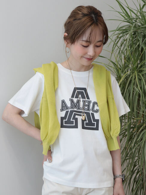 AMERICAN HOLIC「アルファベット　TEE①」|Tシャツ・カットソー|Off White