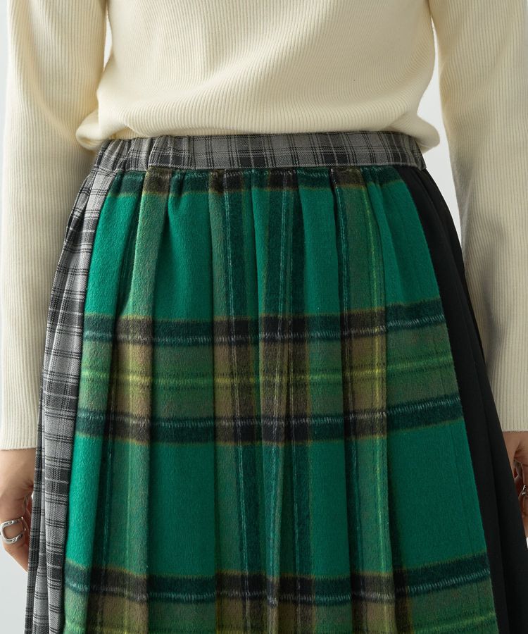 AMERICAN HOLIC「シャギーチェックプリーツスカート」|スカート|