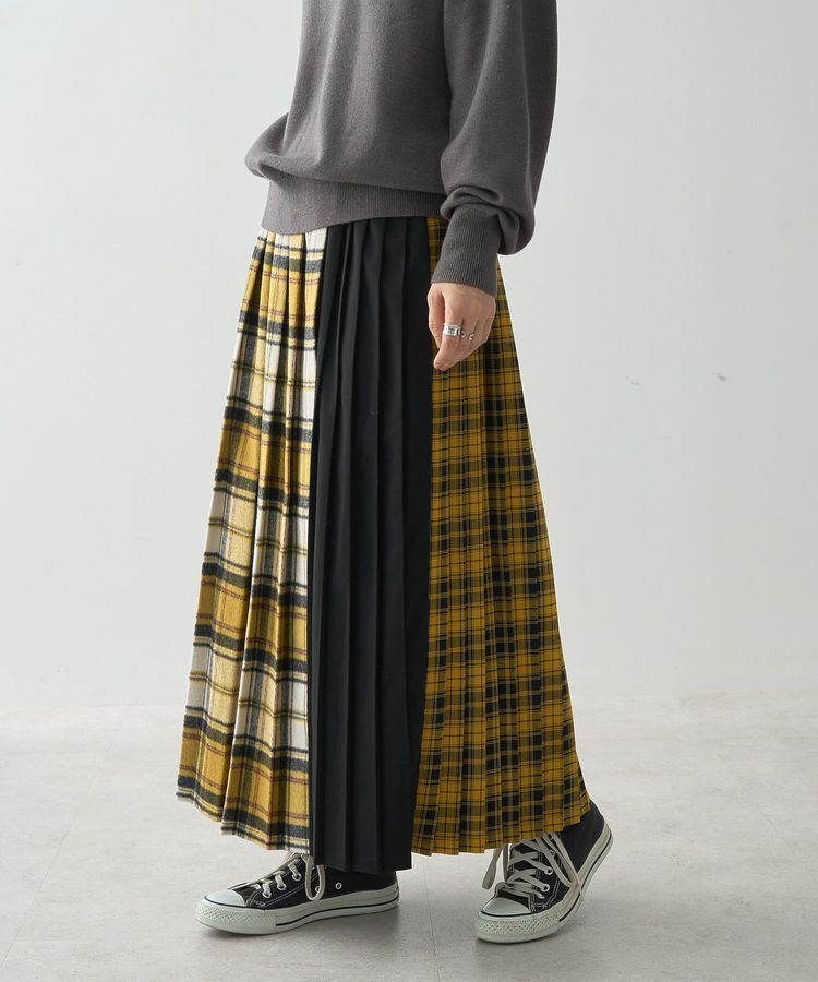 AMERICAN HOLIC「シャギーチェックプリーツスカート」|スカート|