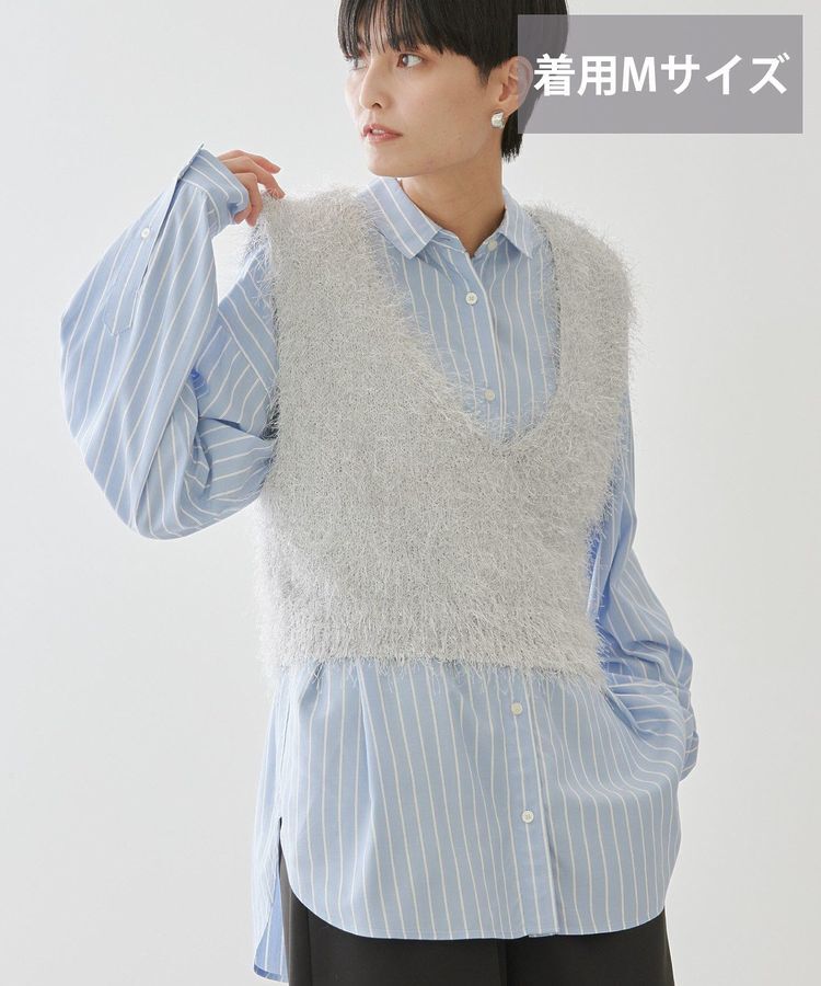 AMERICAN HOLIC「【選べる丈2サイズ】前後2wayシャギーベスト」|ベスト・ジレ|