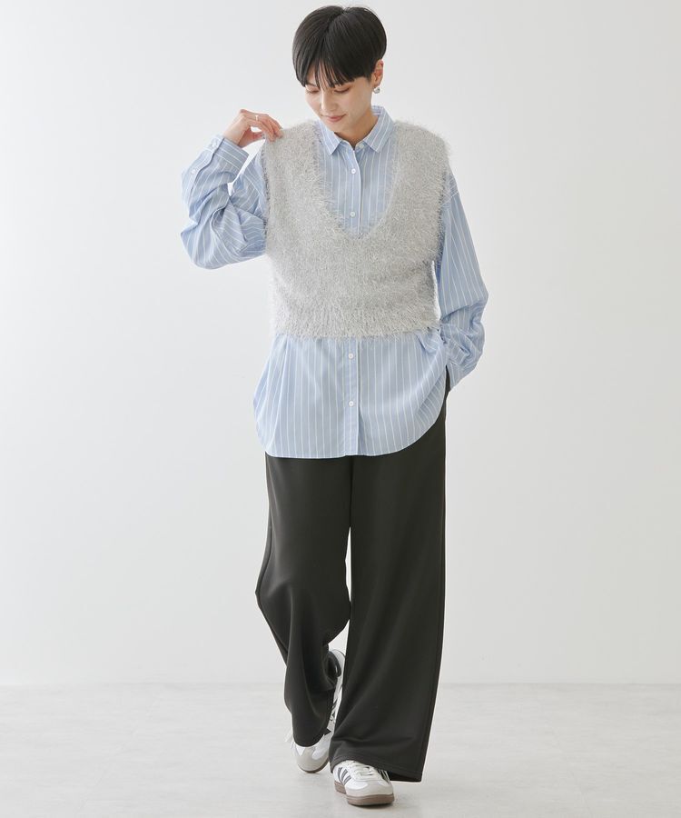 AMERICAN HOLIC「【選べる丈2サイズ】前後2wayシャギーベスト」|ベスト・ジレ|