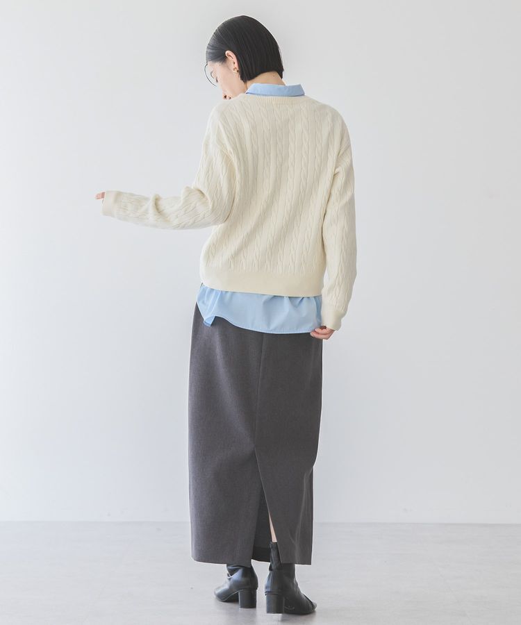 AMERICAN HOLIC「バイパチケーブルニットプルオーバー」|ニット・セーター|