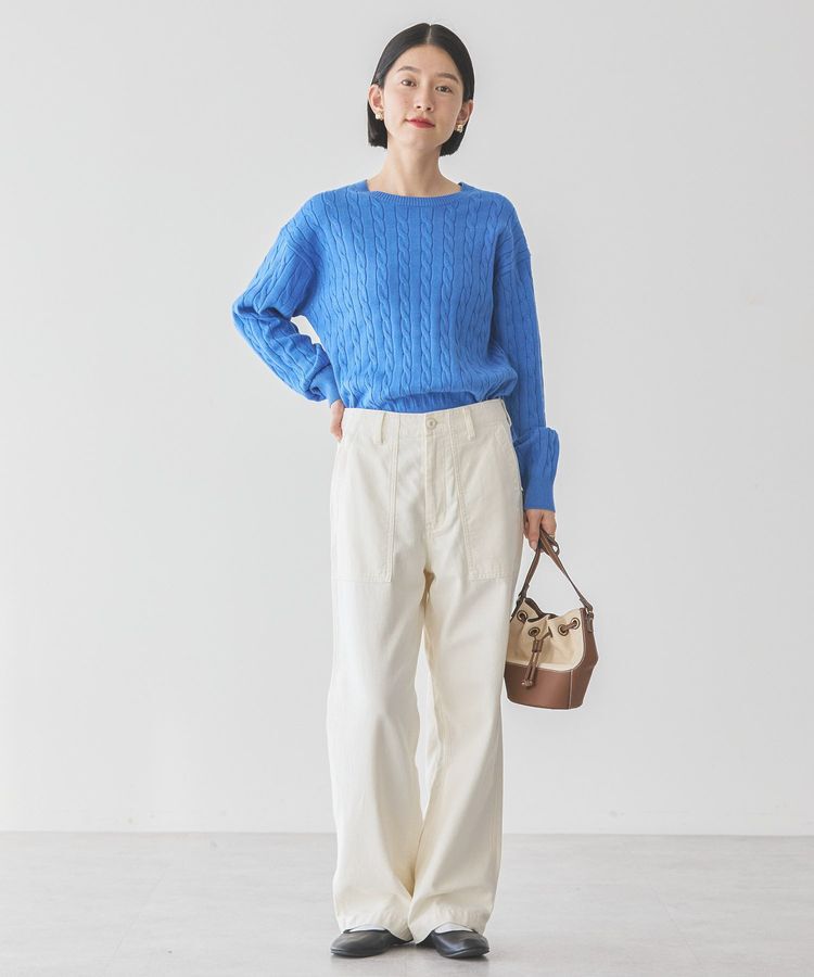 AMERICAN HOLIC「バイパチケーブルニットプルオーバー」|ニット・セーター|