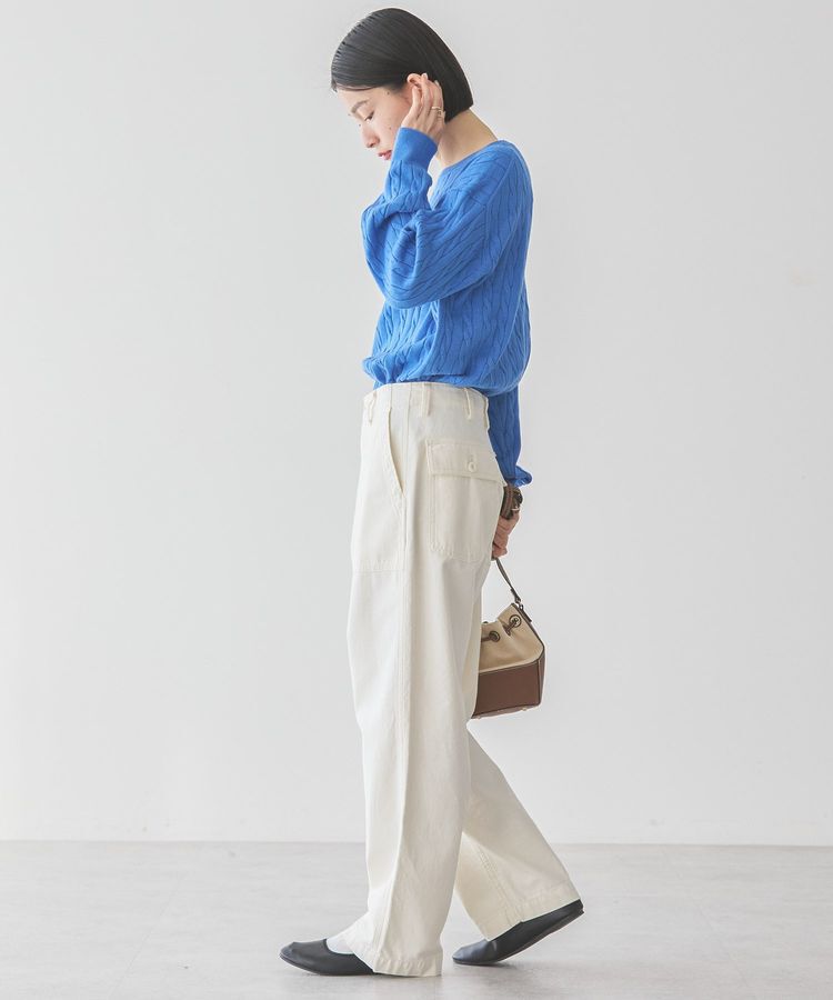 AMERICAN HOLIC「バイパチケーブルニットプルオーバー」|ニット・セーター|