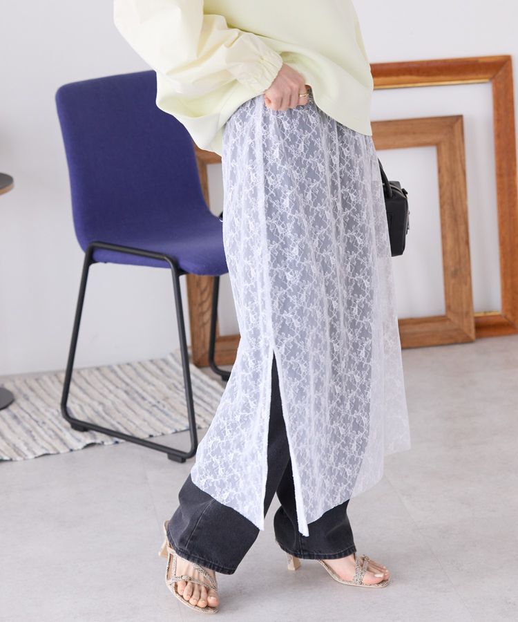 AMERICAN HOLIC「サイドスリットレーススカート」|スカート|