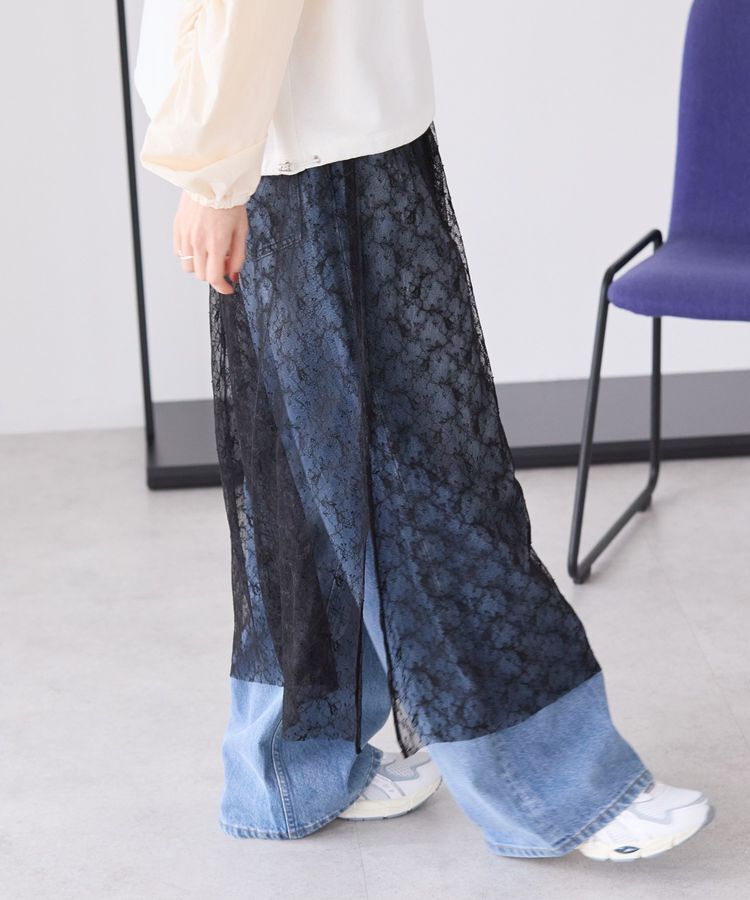 AMERICAN HOLIC「サイドスリットレーススカート」|スカート|