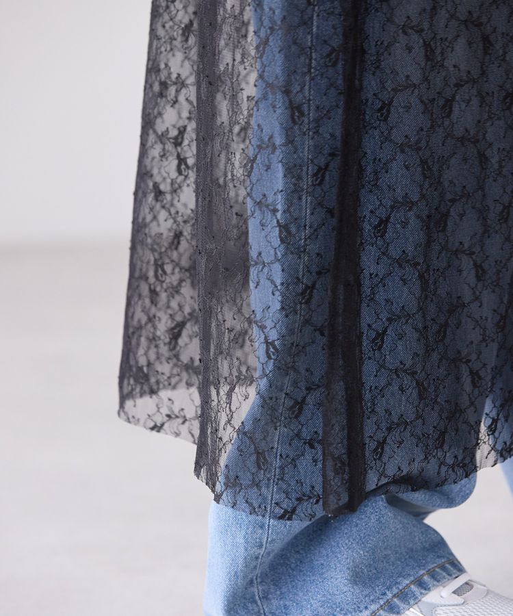 AMERICAN HOLIC「サイドスリットレーススカート」|スカート|