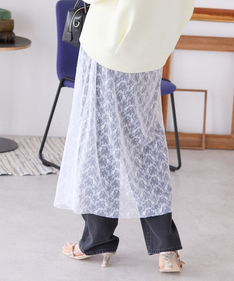 AMERICAN HOLIC「サイドスリットレーススカート」|スカート|