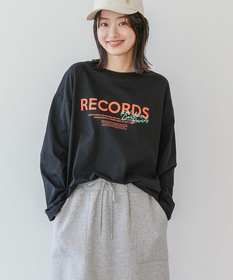 AMERICAN HOLIC「RECORDSロングTシャツ/チュニック」|Tシャツ・カットソー|