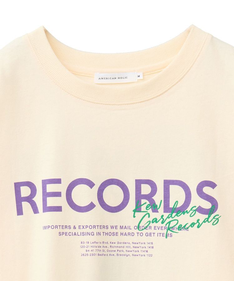 AMERICAN HOLIC「RECORDSロングTシャツ/チュニック」|Tシャツ・カットソー|