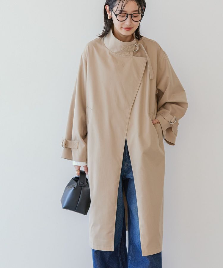 AMERICAN HOLIC「スタンドカラーニュアンスロングコート」|その他|