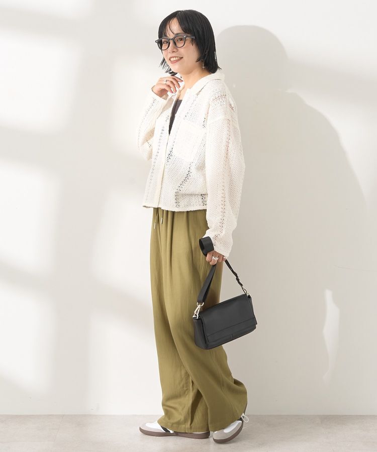 AMERICAN HOLIC「接触冷感リネンブレンドタックワイドパンツ」|その他|