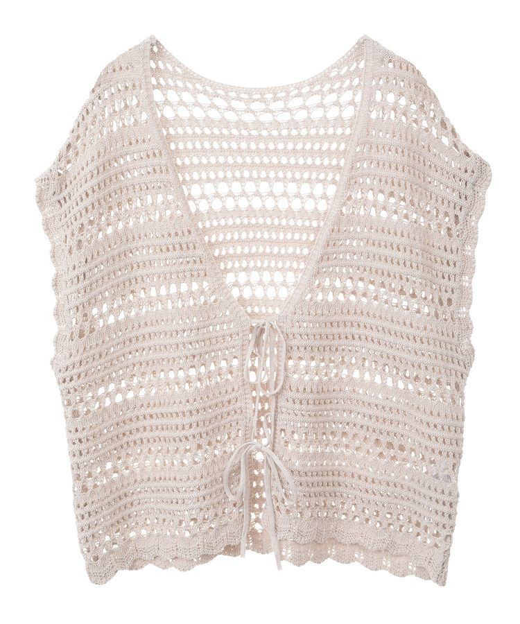 AMERICAN HOLIC「レーシーニットベスト」|ベスト・ジレ|