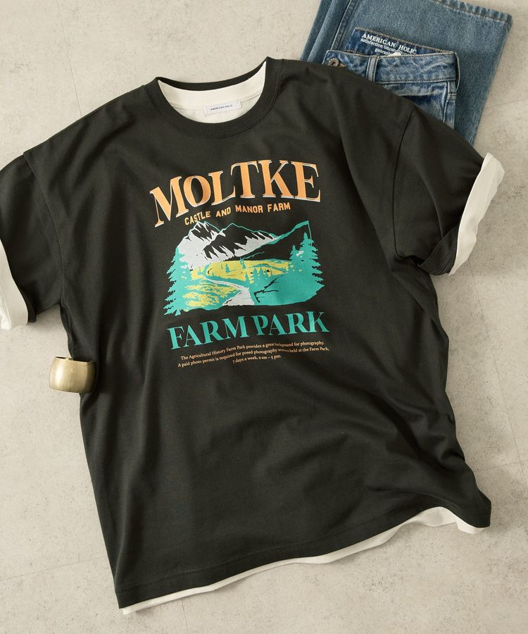 AMERICAN HOLIC「FARM PARKプリントTシャツ」|Tシャツ・カットソー|