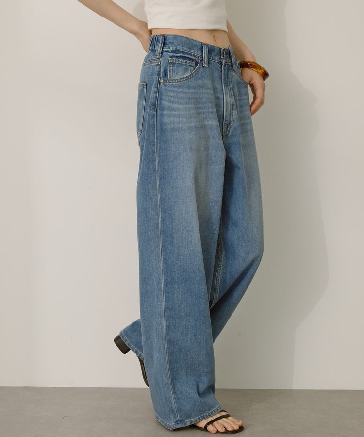 AMERICAN HOLIC「接触冷感 ワイドデニム」|デニム|
