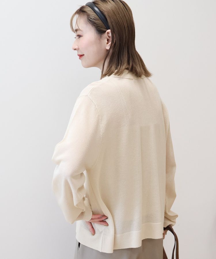 AMERICAN HOLIC「シアー襟付きカーディガン」|カーディガン|