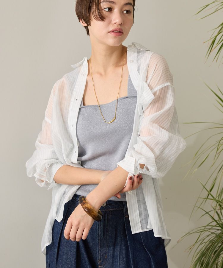 AMERICAN HOLIC「ラメニットタンクトップ」|インナー|