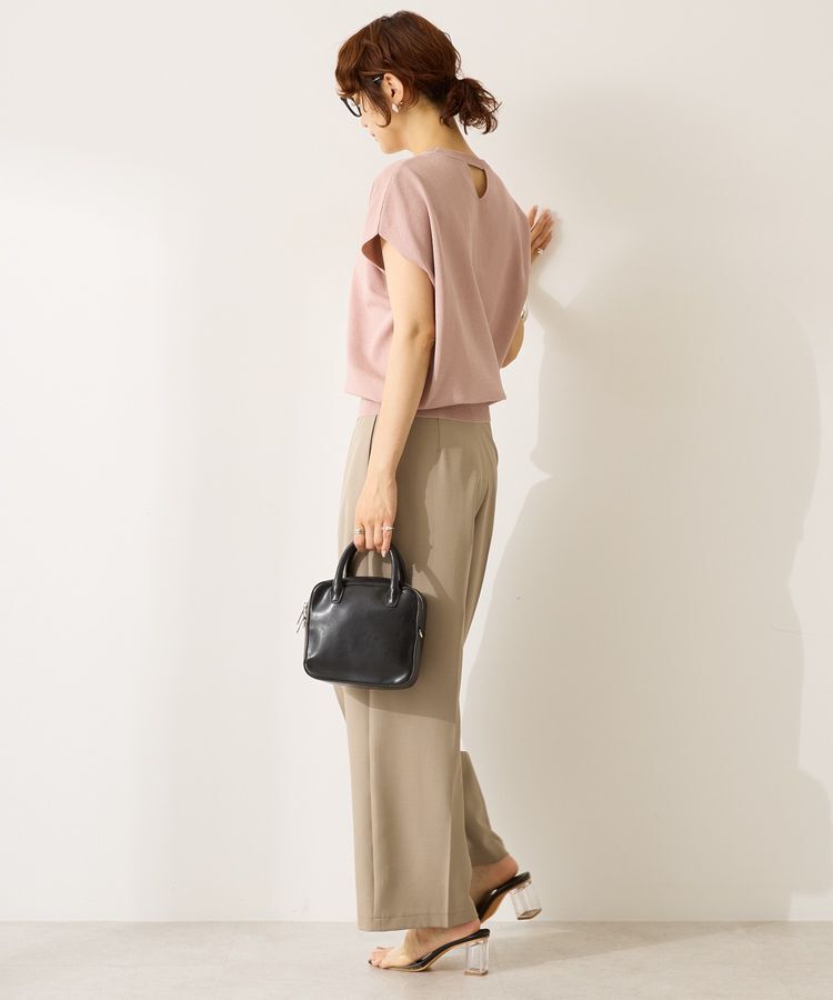 AMERICAN HOLIC「接触冷感ラメフレンチスリーブニットプルオーバー」|ニット・セーター|