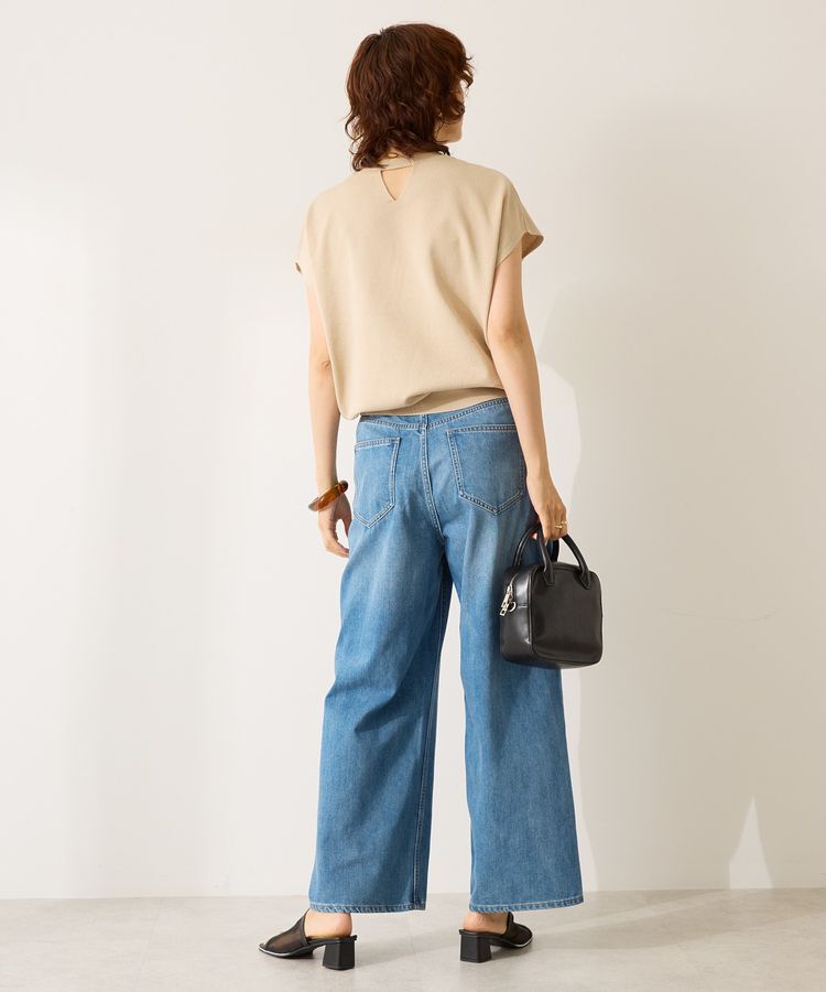 AMERICAN HOLIC「接触冷感ラメフレンチスリーブニットプルオーバー」|ニット・セーター|