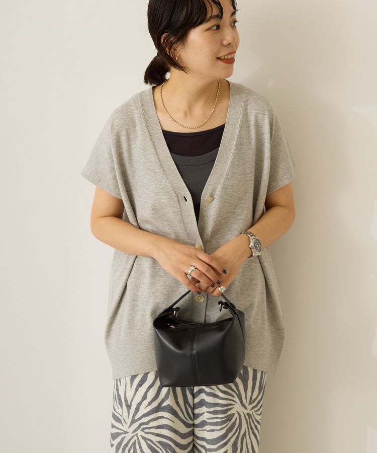 AMERICAN HOLIC「フレンチスリーブVネックニットカーディガン」|カーディガン|