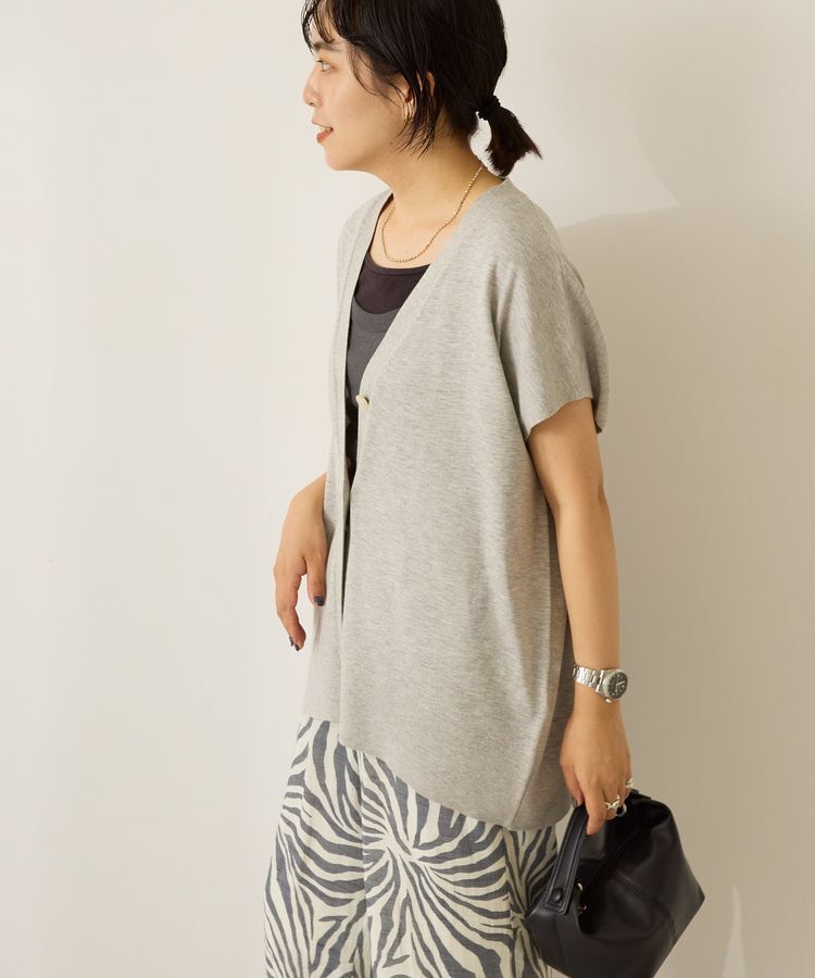 AMERICAN HOLIC「フレンチスリーブVネックニットカーディガン」|カーディガン|