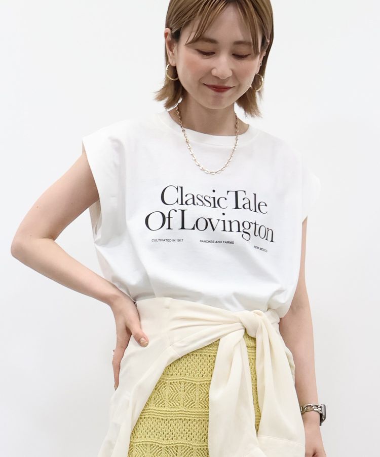 AMERICAN HOLIC「ロゴノースリーブTシャツ」|Tシャツ・カットソー|Off White