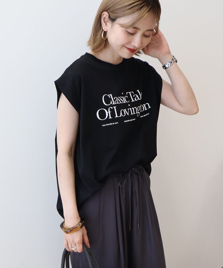 AMERICAN HOLIC「ロゴノースリーブTシャツ」|Tシャツ・カットソー|Black