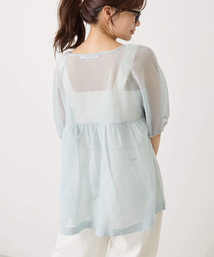 AMERICAN HOLIC「シアーパフスリーブニットプルオーバー」|ニット・セーター|