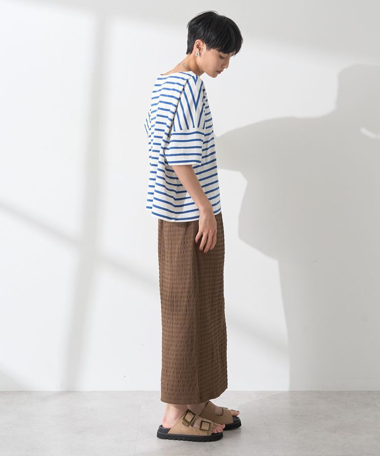 AMERICAN HOLIC「バスクボーダー半袖プルオーバー」|Tシャツ・カットソー|