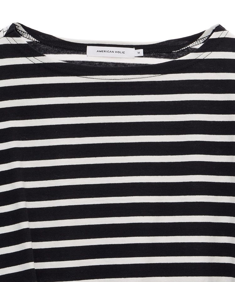 AMERICAN HOLIC「バスクボーダー半袖プルオーバー」|Tシャツ・カットソー|