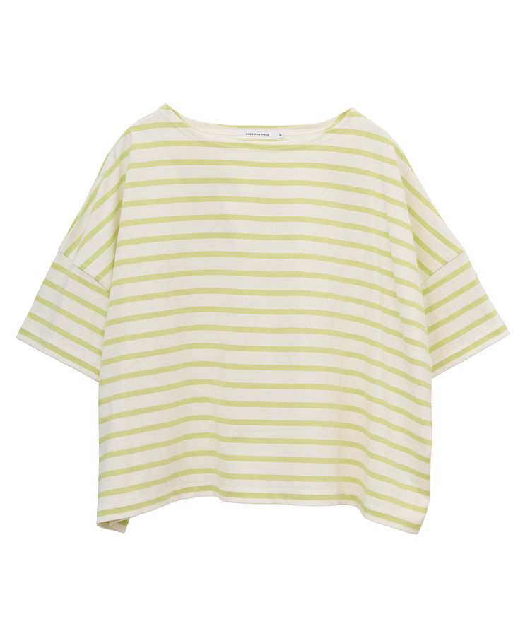 AMERICAN HOLIC「バスクボーダー半袖プルオーバー」|Tシャツ・カットソー|