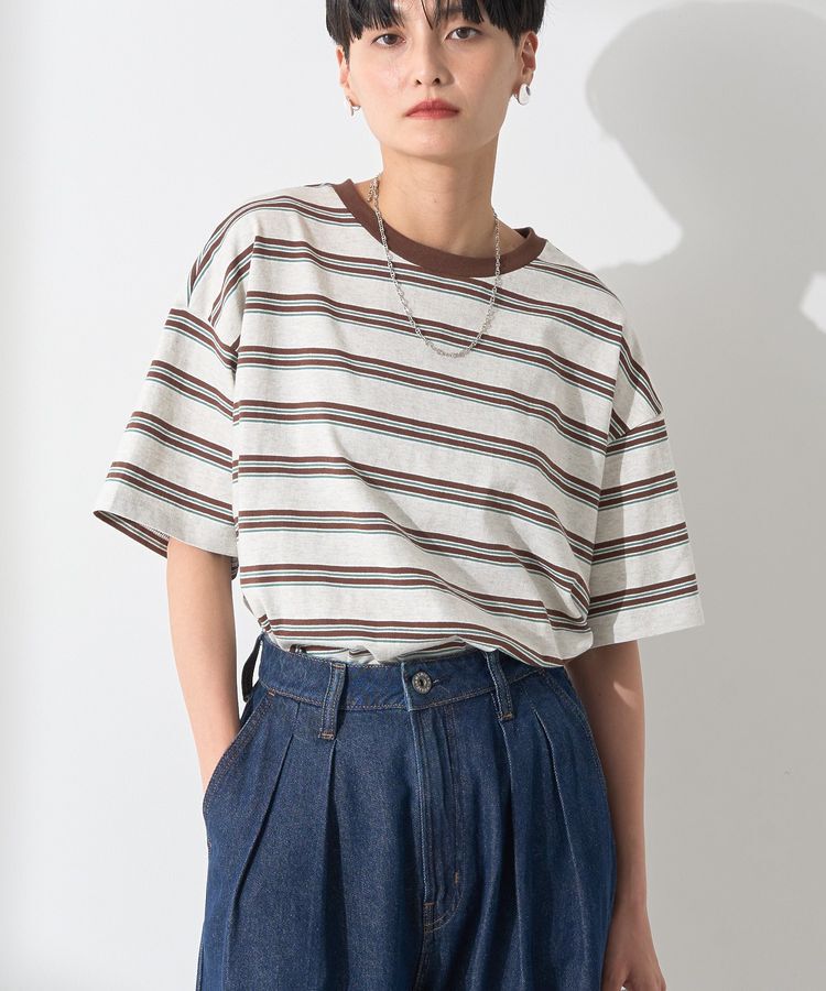 AMERICAN HOLIC「レトロボーダープルオーバー」|Tシャツ・カットソー|Gray