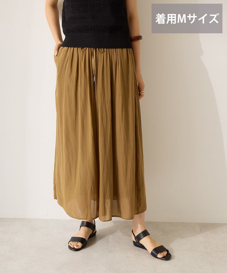 AMERICAN HOLIC「【選べる丈】接触冷感シフォンスカーチョ」|スカート|