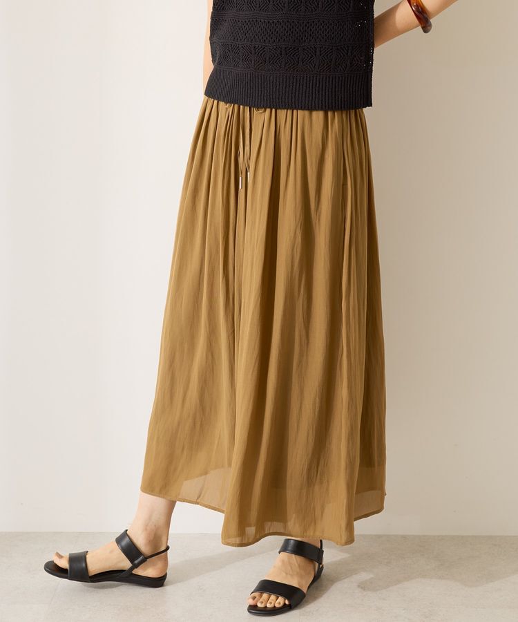 AMERICAN HOLIC「【選べる丈】接触冷感シフォンスカーチョ」|スカート|