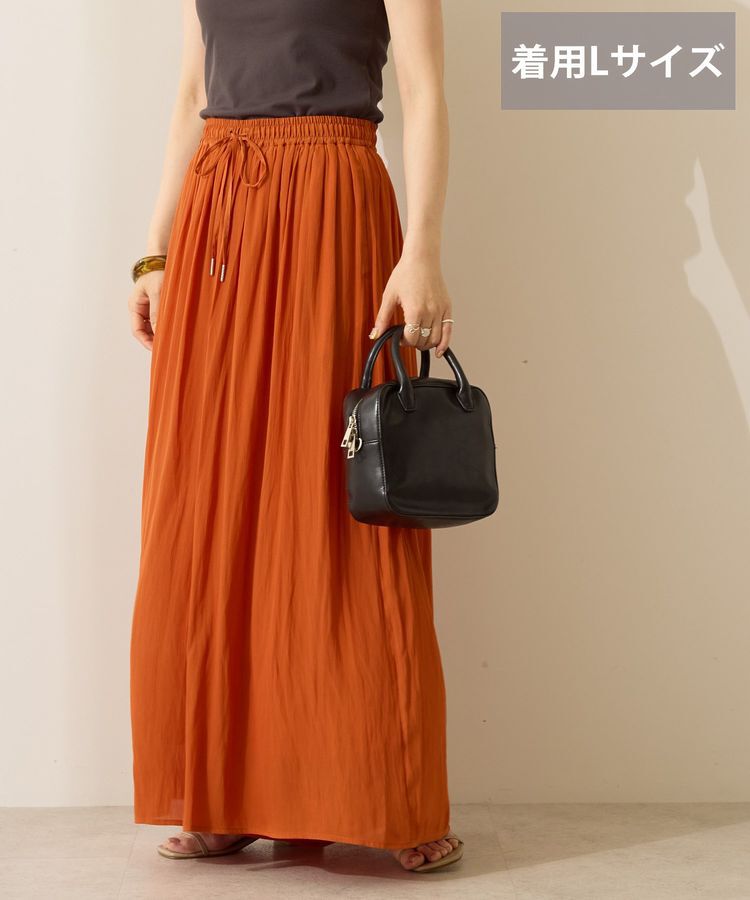 AMERICAN HOLIC「【選べる丈】接触冷感シフォンスカーチョ」|スカート|