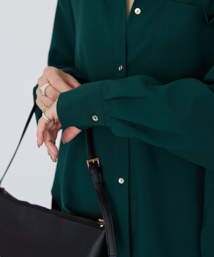 AMERICAN HOLIC「金ボタンバックシャンロングシャツ/チュニック」|シャツ・ブラウス|