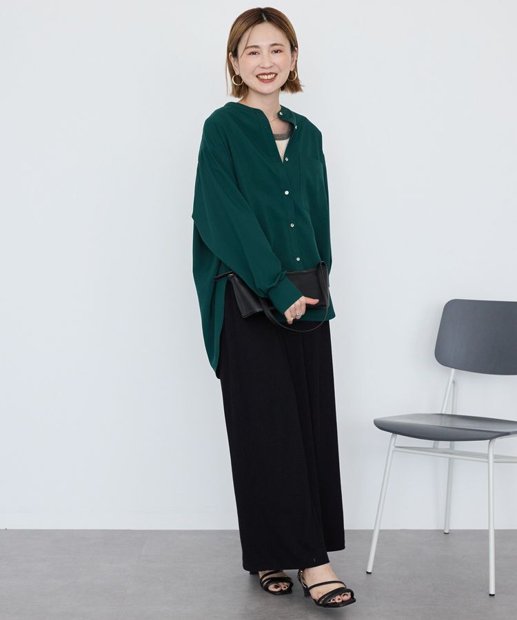 AMERICAN HOLIC「金ボタンバックシャンロングシャツ/チュニック」|シャツ・ブラウス|