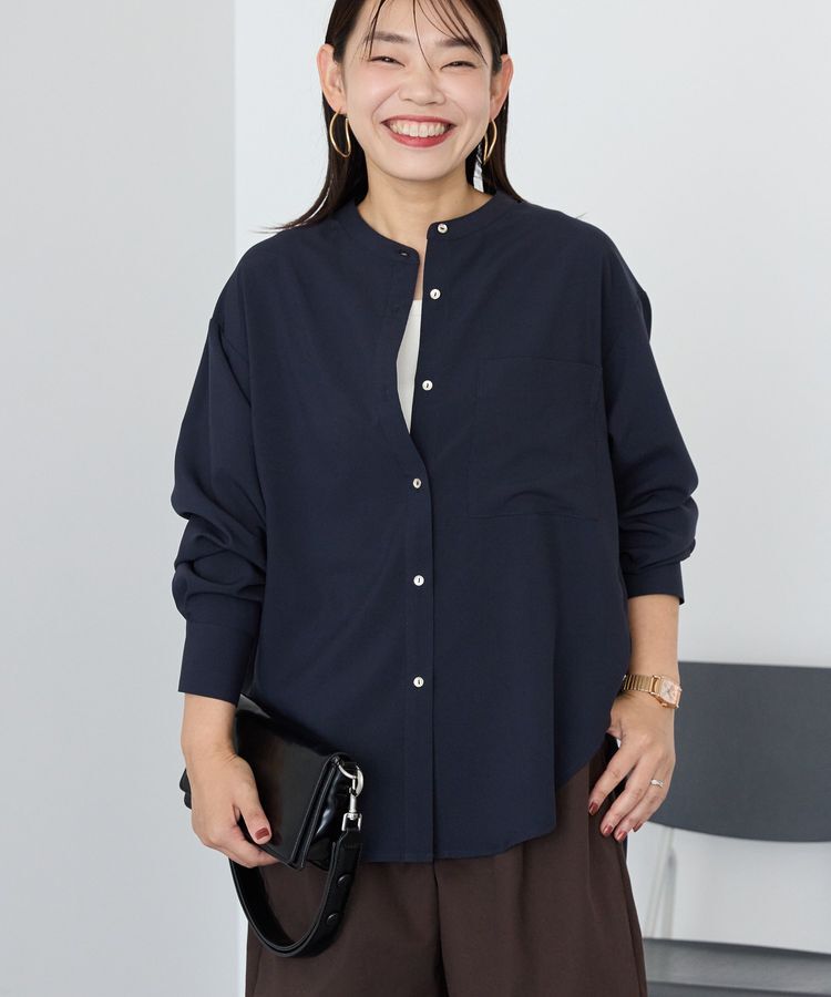 AMERICAN HOLIC「金ボタンバックシャンロングシャツ/チュニック」|シャツ・ブラウス|