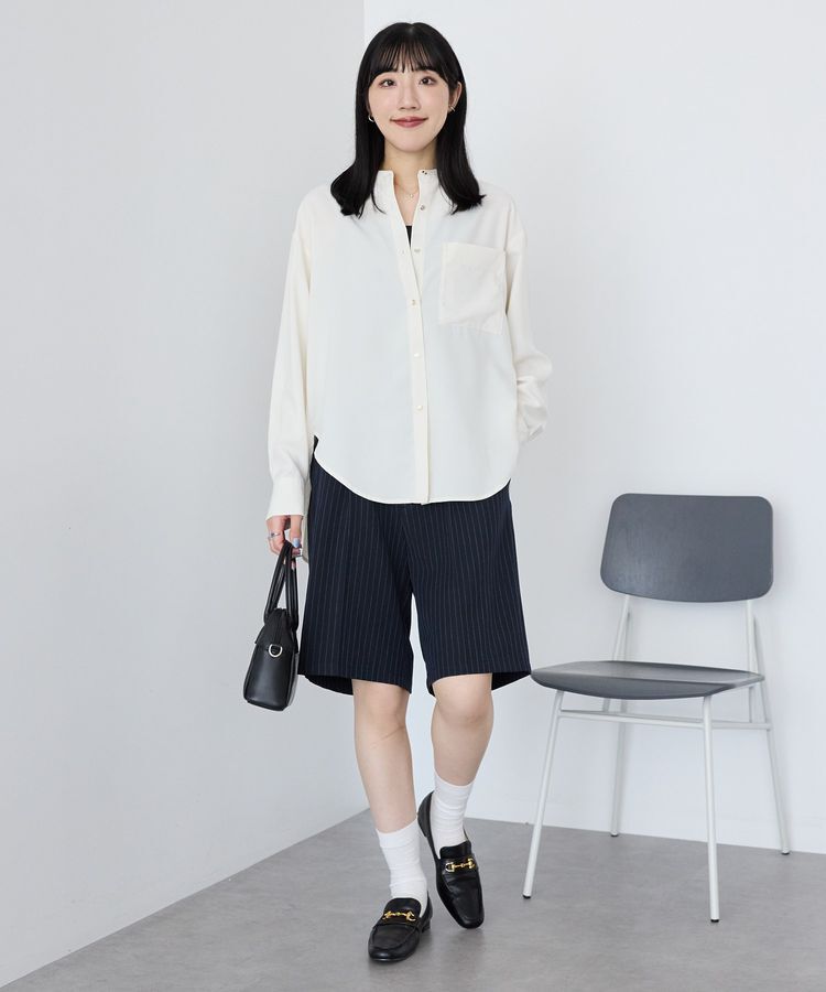 AMERICAN HOLIC「金ボタンバックシャンロングシャツ/チュニック」|シャツ・ブラウス|