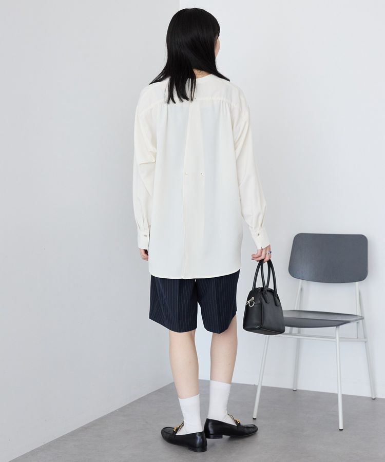 AMERICAN HOLIC「金ボタンバックシャンロングシャツ/チュニック」|シャツ・ブラウス|