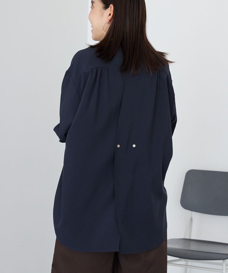 AMERICAN HOLIC「金ボタンバックシャンロングシャツ/チュニック」|シャツ・ブラウス|