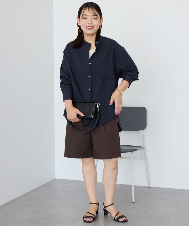 AMERICAN HOLIC「金ボタンバックシャンロングシャツ/チュニック」|シャツ・ブラウス|