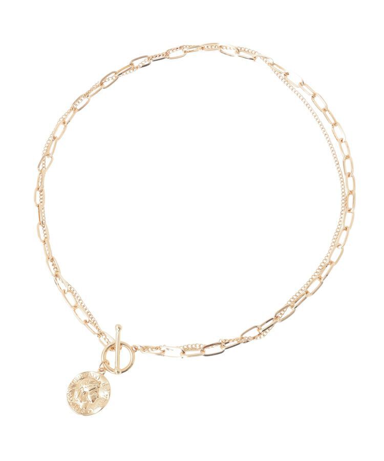 AMERICAN HOLIC「コイントップダブルチェーンネックレス」|ネックレス|