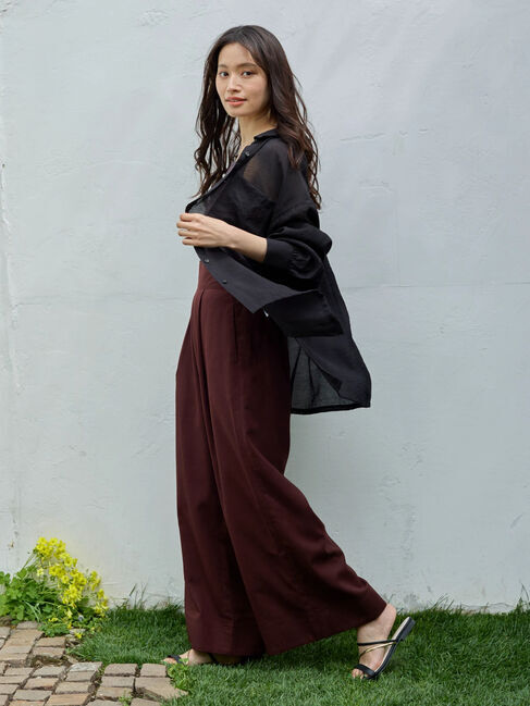 Green Parks「・Petit　Fleur　麻混ワイドパンツ」|その他|